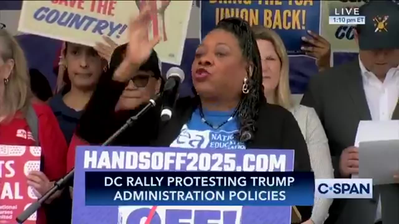 Anti-Trump rally in DC.