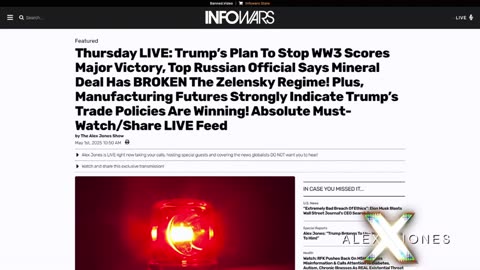 ALEX JONES - INFOWARS LIVE - ALEXJONES.NETWORK - THERE'S A WAR ON FOR YOUR MIND! ➡ THE ALEX JONES SHOW • WAR ROOM WITH OWEN SHROYER • THE AMERICAN JOURNAL WITH HARRISON SMITH • SUNDAY NIGHT LIVE WITH CHASE GEISER