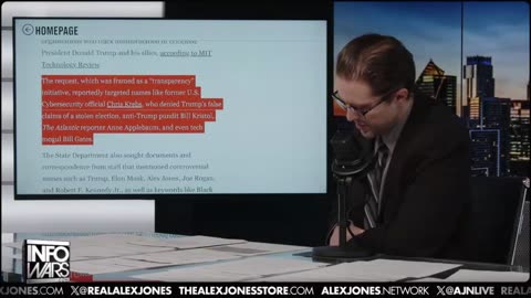 ALEX JONES - INFOWARS LIVE - ALEXJONES.NETWORK - THERE'S A WAR ON FOR YOUR MIND! ➡ THE ALEX JONES SHOW • WAR ROOM WITH OWEN SHROYER • THE AMERICAN JOURNAL WITH HARRISON SMITH • SUNDAY NIGHT LIVE WITH CHASE GEISER