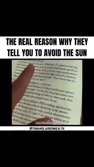 Is this the real reason they tell you to avoid the Sun?