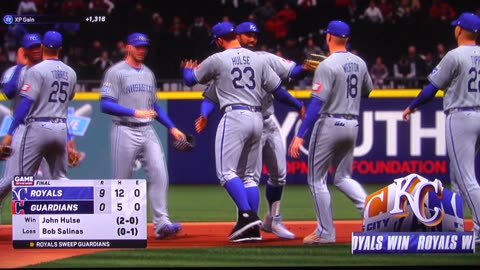 MLB The Show: Kansas City Royals vs Cleveland Guardians (S21 G10)