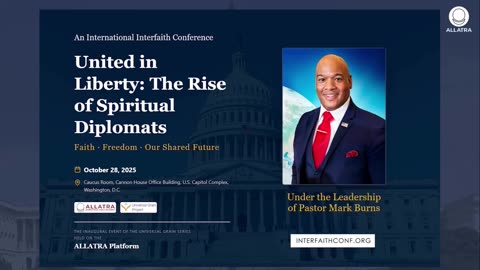 🌍Pastor Mark Burns to Lead International Interfaith Conference United in Liberty: