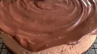 Incredible: No Bake Nutella Cheesecake! Recipe tutorial #shorts