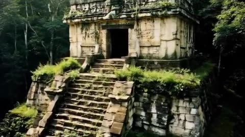 Abandoned pyramid in the jungle