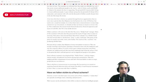 How To Avoid Ponzi Schemes? Discover ways to spot scams when investing #wealth #business #freedom