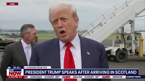 President Trump speaks ahead of Scotland trip | LiveNOW from FOX