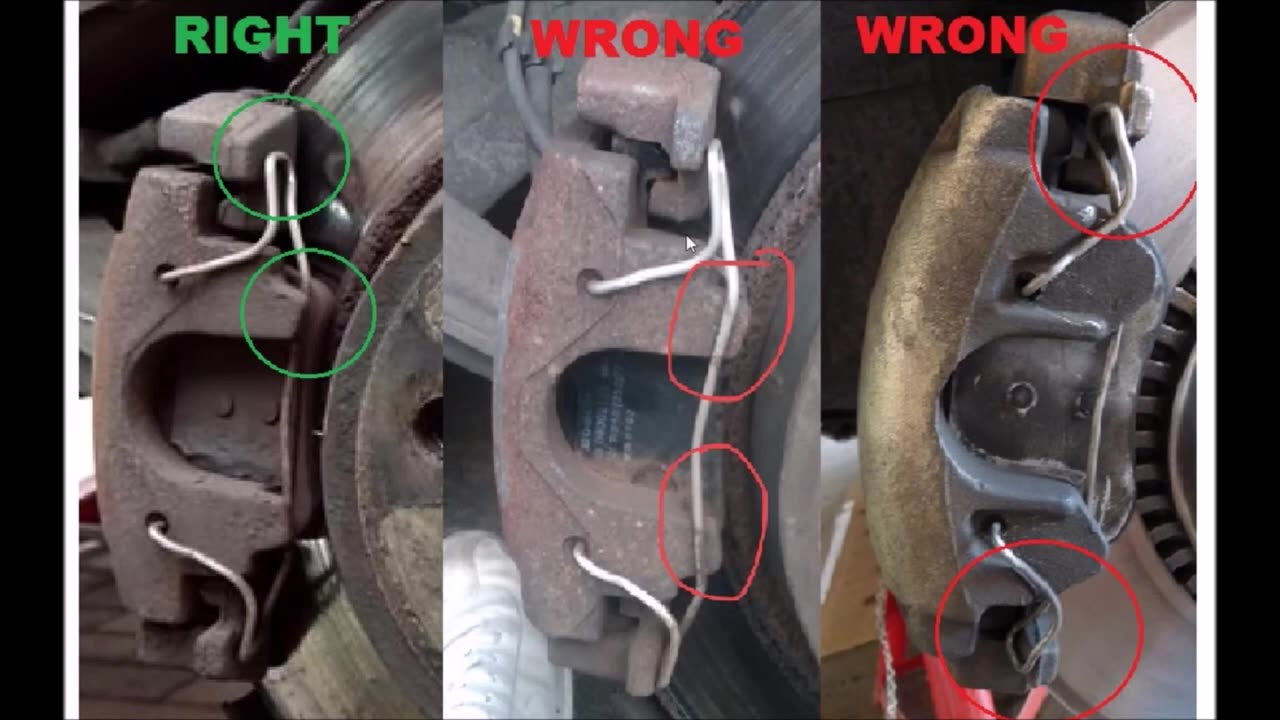 Volvo S60 V70 XC70 Brake Caliper Spring correct Install - mushy soft sinking pedal