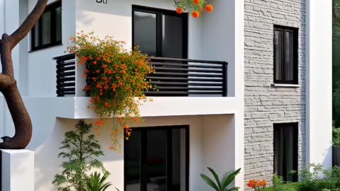 Stylish Modern House with Natural Greenery