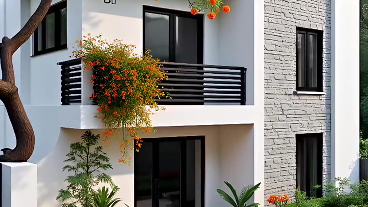 Stylish Modern House with Natural Greenery