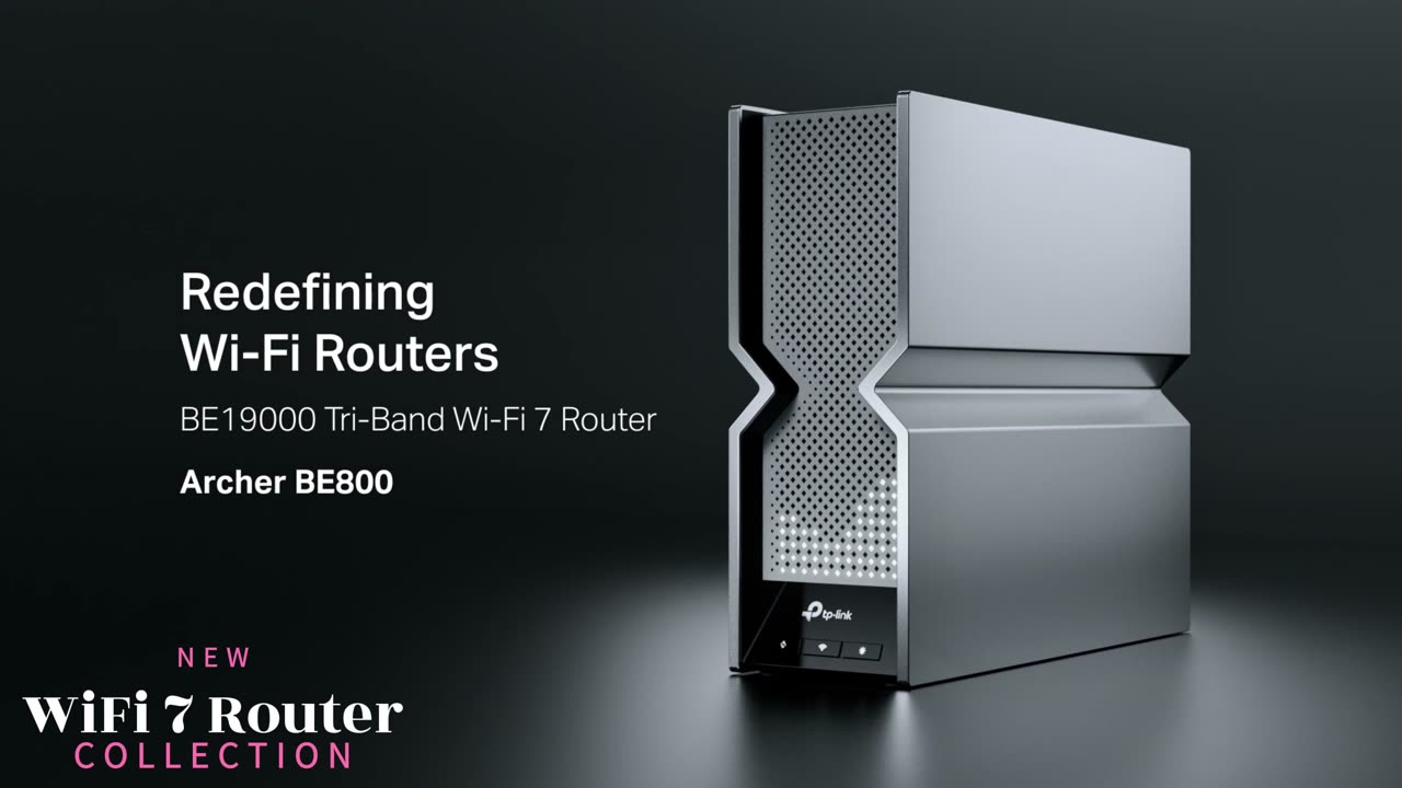 TP-Link Tri-Band BE19000 WiFi 7 Router (Archer BE800) | 12-Stream 19 Gbps | 2 × 10G + 4 × 2.5G Ports
