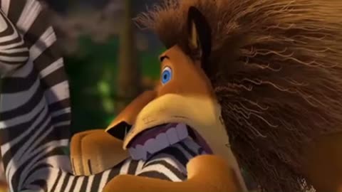 Lion Hunts Zebra (part two) | Funny Madagascar Edit