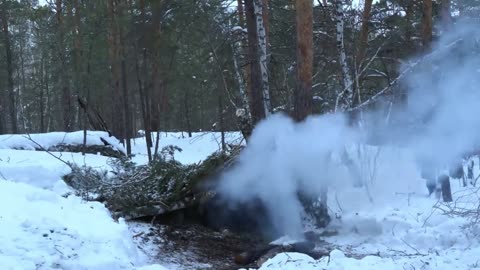 Hot Tent For camping in a Blizzard: