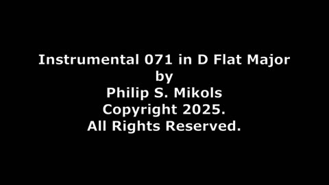 Instrumental 071 in D Flat Major