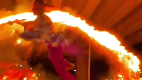 🤯✨ Witness a Fire Sword's Insane Woosh! | FeedMyCuriosity