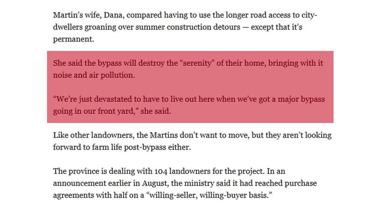 Highway Robbery: The Regina Bypass Scandal - Part 5 - Families in the Path of Destruction
