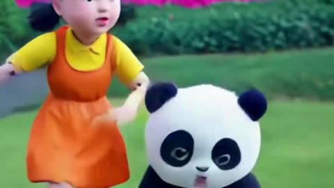 GREAT PUPPY CHASE SUPERMAN SQUID GAME GIRL DOLL GTA V #squidgame #shorts_video