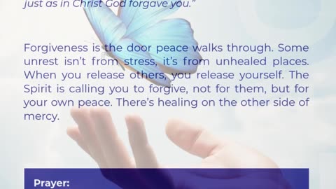 Peace that follows Forgiveness