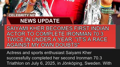 Saiyami Kher Becomes First Indian Actor to Complet