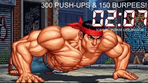 Everyday 300 push ups and 150 Burpees!