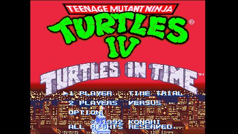 🤨Super Nintendo Emulator Teenage Mutant Ninja Turtles IV - Turtles in Time🥱🍿🤨
