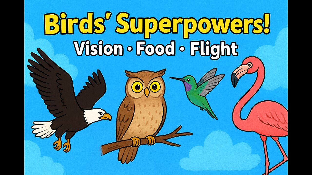 🦅 “Birds with Superpowers – Vision, Food, Flight & Their Role in Nature” | Curious Cub