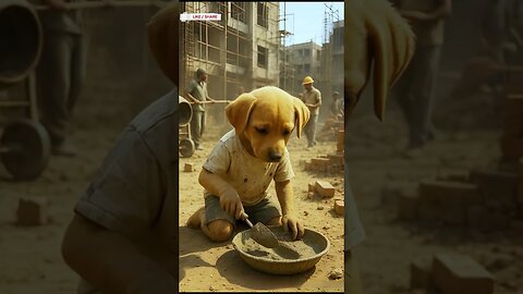 Poor puppy need shoes for siste