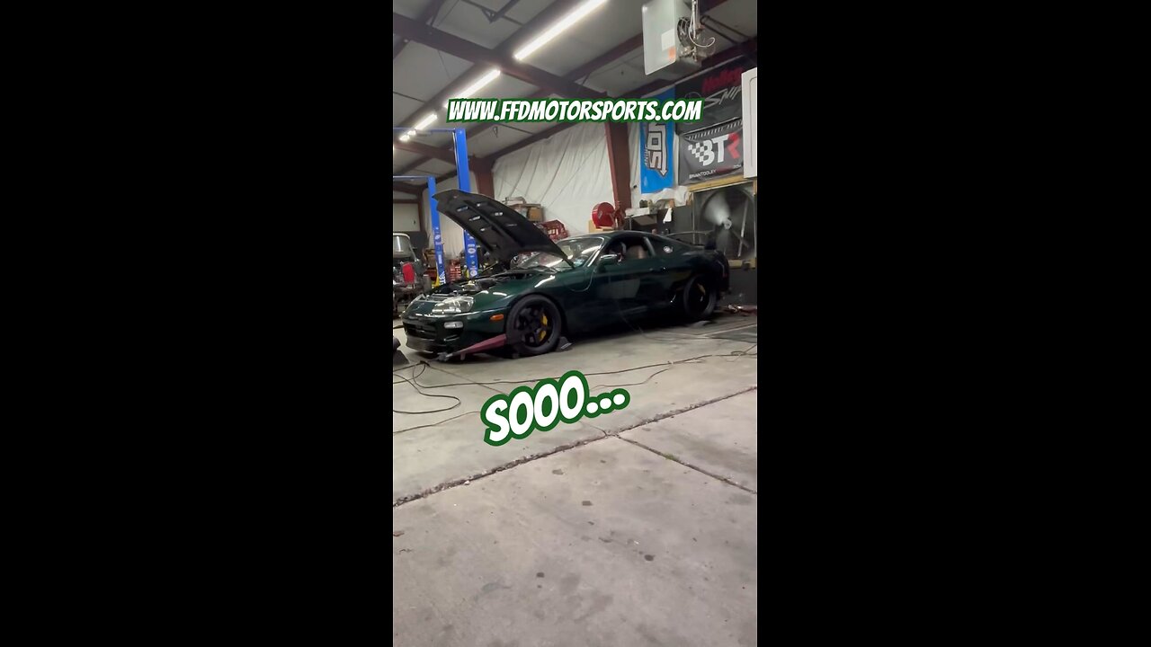 1998 Toyota MK4 Supra on the Dyno @jade98supra , and now I NEED one #dynorental #2jz #stutututu