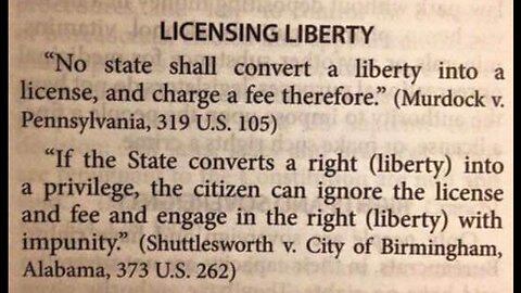 HOW AMERICANS CONDUCT THEMSELVES IN SOCIETY! "NO STATE SHALL CONVERT A LIBERTY INTO A LICENSE, AND CHARGE A FEE THEREFORE."