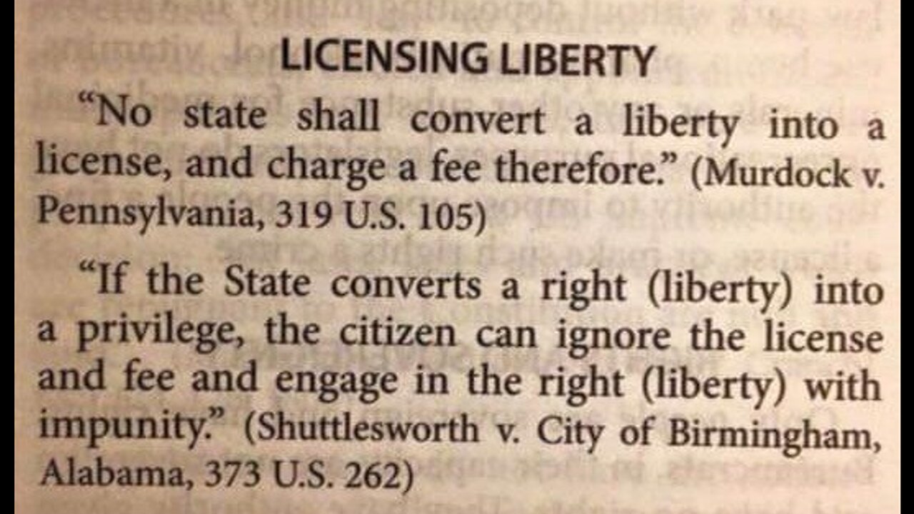 HOW AMERICANS CONDUCT THEMSELVES IN SOCIETY! "NO STATE SHALL CONVERT A LIBERTY INTO A LICENSE, AND CHARGE A FEE THEREFORE."