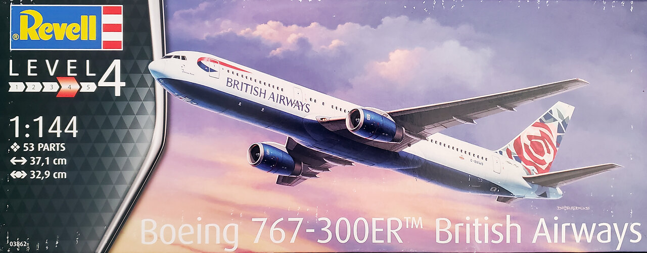 1/144 Revell 767-300ER Review/Preview