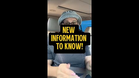 New Information To Know 🤓