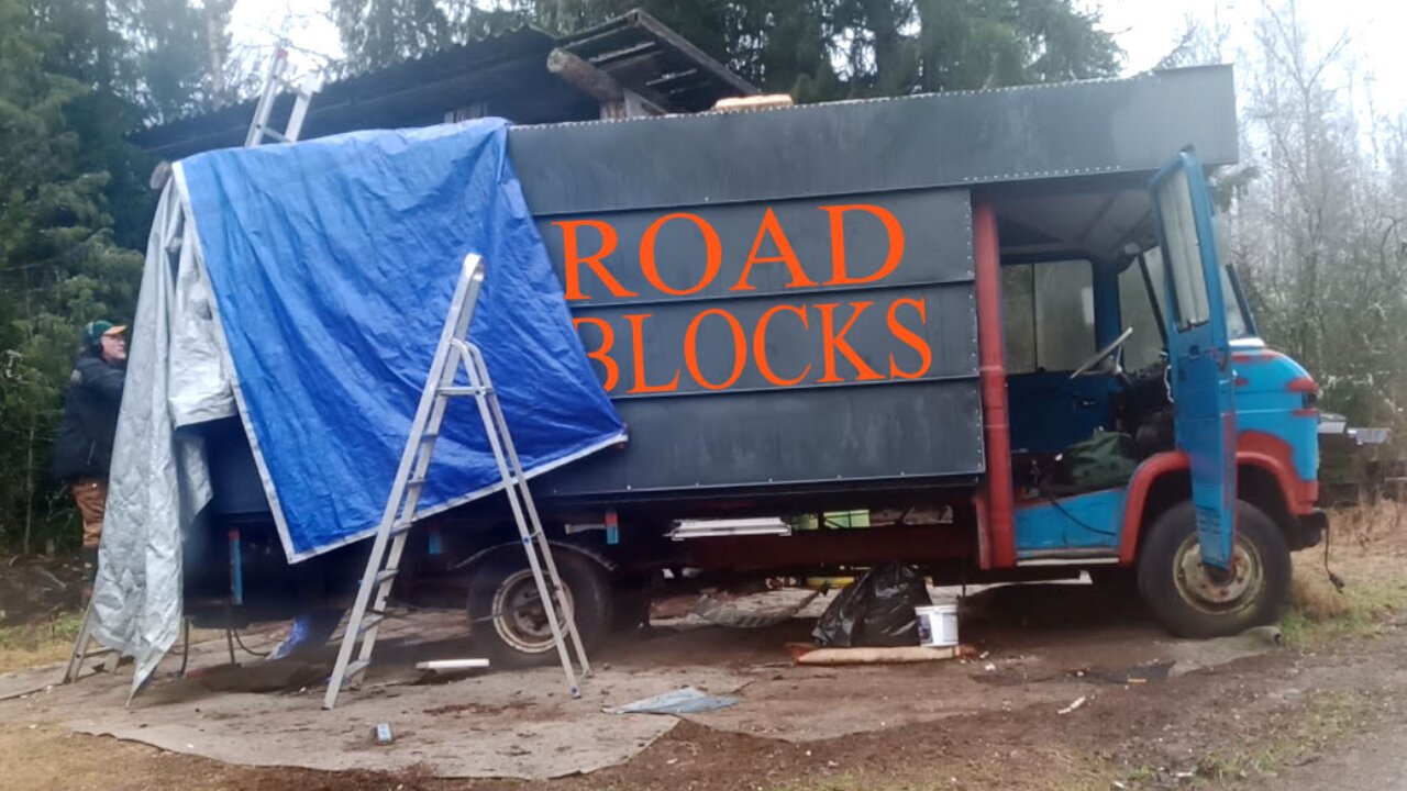 Mercedes 508D. Part 12. Road Blocks.