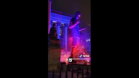 "Unveiling Colossal 33-Foot Long Demonic Statues of Influencers: A Surprising Revelation"