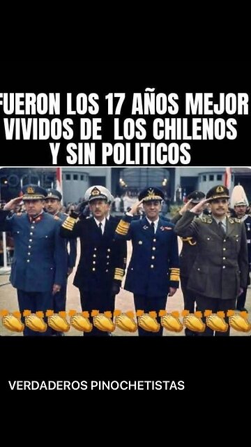 ¡LOS CHILENOS RESUCITARON A PINOCHET!... ¡Que lo disfruten, pues!....