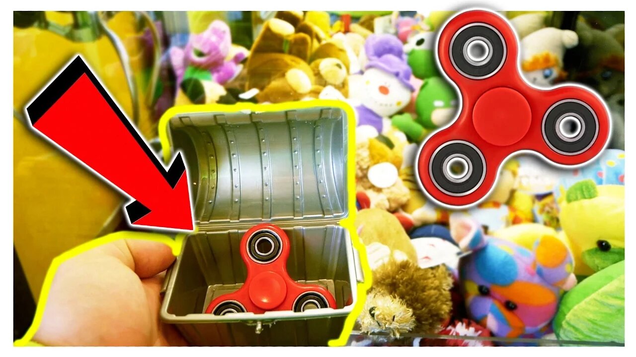 Mystery Box FIDGET SPINNER Claw Machine Win!