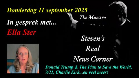 DONDERDAG 11 SEPTEMBER 2025 - THE MAESTRO IN GESPREK MET ELLA STER
