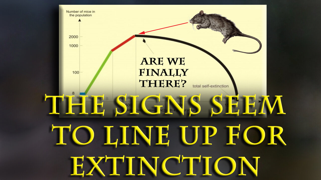 Are we living in the doomed Mouse Utopia Experiment, yet just don't know it?