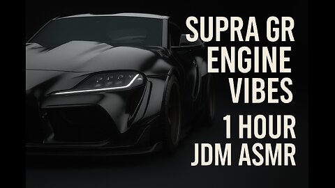 SUPRA GR ENGINE VIBES | 1 HOUR JDM ASMR LOOP