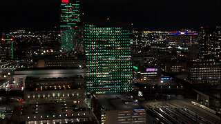 Philly Buildings Lit in Green for Eagles Game Against Packers