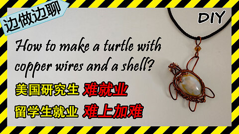 第43期 海龟 Issue 43 turtle DIY copper wire pendant 美国研究生就业难 留学生就业难上加难