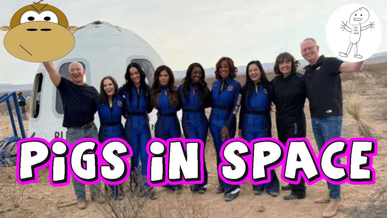 Blue Origin Launches Blue Gumballs - Monkey in the Morning