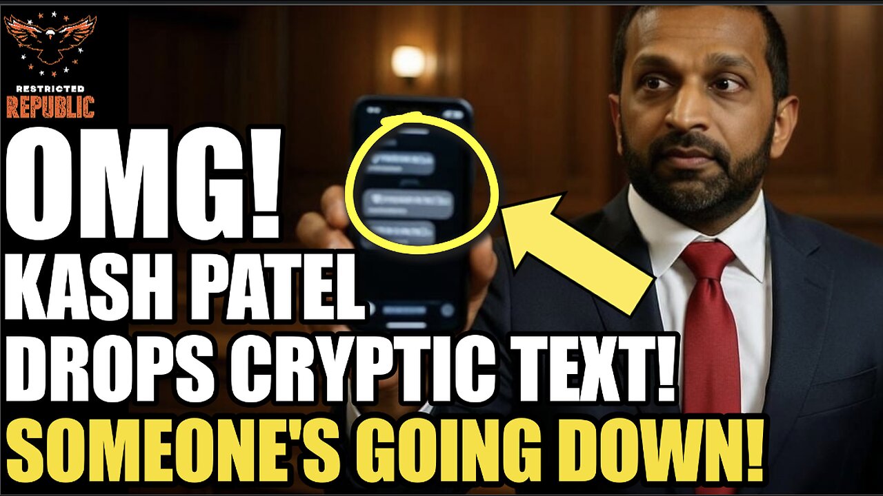 OMG! Kash Patel Drops CRYPTIC Text! You Won’t Believe Who’s About To Go Down!