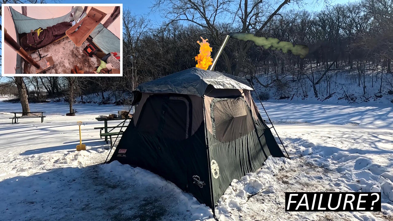 -10 BELOW WINTER HOTTENT CAMPING REDEMPTION