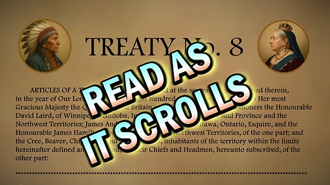 Treaty 8 Slowly Scrolled at Reading Speed To Music