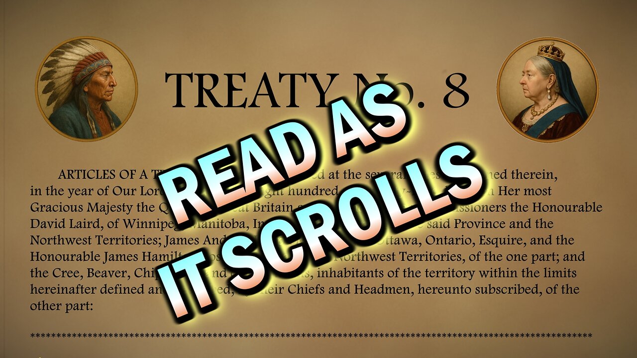 Treaty 8 Slowly Scrolled at Reading Speed To Music