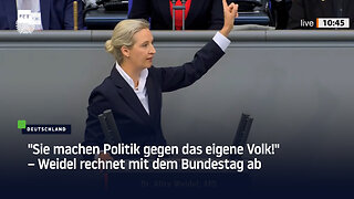 "Sie machen Politik gegen das eigene Volk!" – Weidel rechnet mit dem Bundestag ab