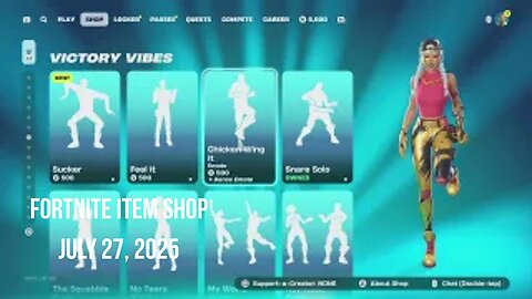 Fortnite Item Shop|July 27, 2025(*New* Sucker Emote)