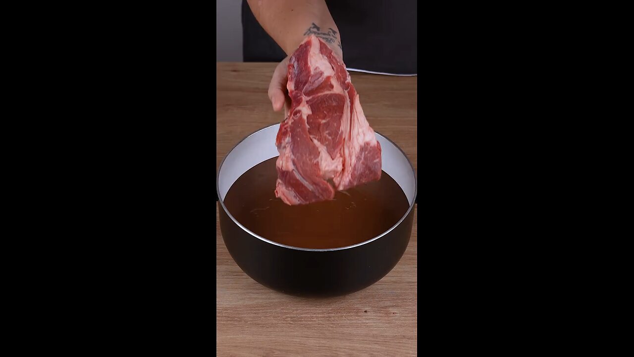 Put the meat in chocolate, I learned this trick at a 5-star steakhouse