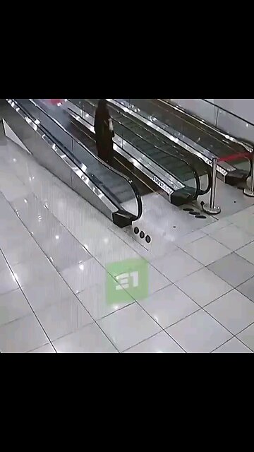 He thought pushing all the carts down the escalator was a good idea… it wasn’t