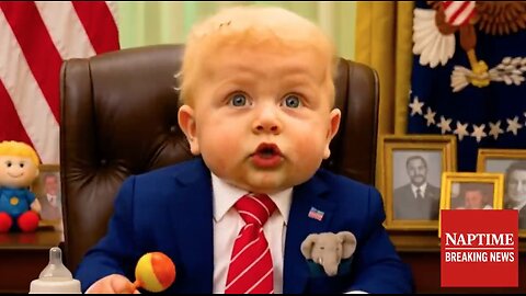Baby Trump Kicks Reporter Out of Oval Office